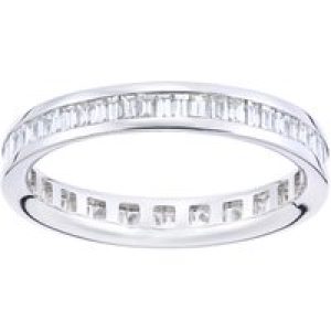 Diamant L’Eternel Womens 18ct White Gold Ring With 0.84ct Diamond – Size L
