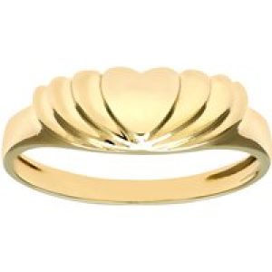 Diamant L’Eternel Womens 9ct Yellow Gold Ladies Heart Ring – Size H