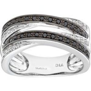 Diamant L’Eternel Womens 9ct White Gold Ladies Diamond Ring – Size H