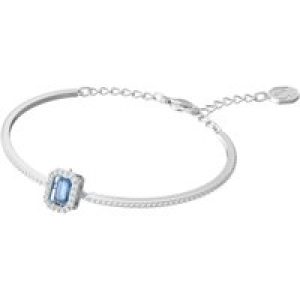 Swarovski Una Octagon Lower Pavé Blue Rhodium Plated Bangle 5620556