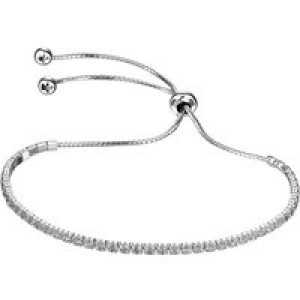 Silver Cubic Zirconia Tennis Bracelet