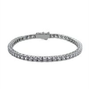 Carat* London Fundamentals Silver Cubic Zirconia Bracelet 20033-7