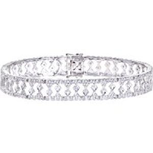 Diamant L’Eternel Womens 9ct White Gold Diamond Ladies Bracelet – One Size