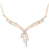 Diamant L'Eternel Womens 9ct Yellow Gold Ladies Diamond Necklace - One Size - Image 2