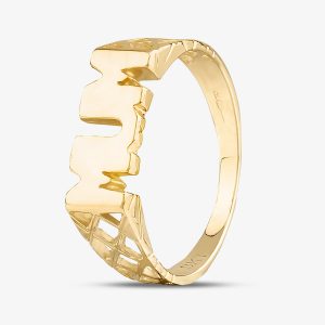 9ct Yellow Gold MUM Ring S1741Y-L