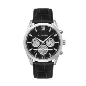 Thomas Earnshaw Smith Mens Japanese Quartz Classy Black Watch ES-8135-01 – Black & Silver – One Size