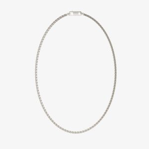Guess Pitstop Textured Hook Chain Necklace UMN04437ST