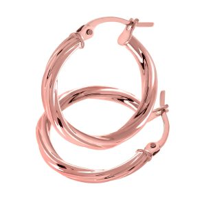 Diamant L’Eternel Womens 9ct Rose Gold Twist Hoop Earrings – One Size