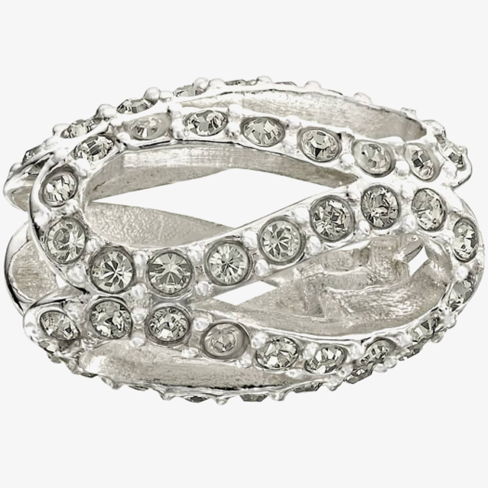 Chamilia Light Grey Glistening Meander Crystal Bead 2083-0406