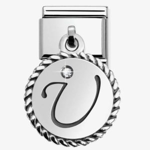 Nomination CLASSIC Silvershine Alphabet Letters U Charm 331809/21