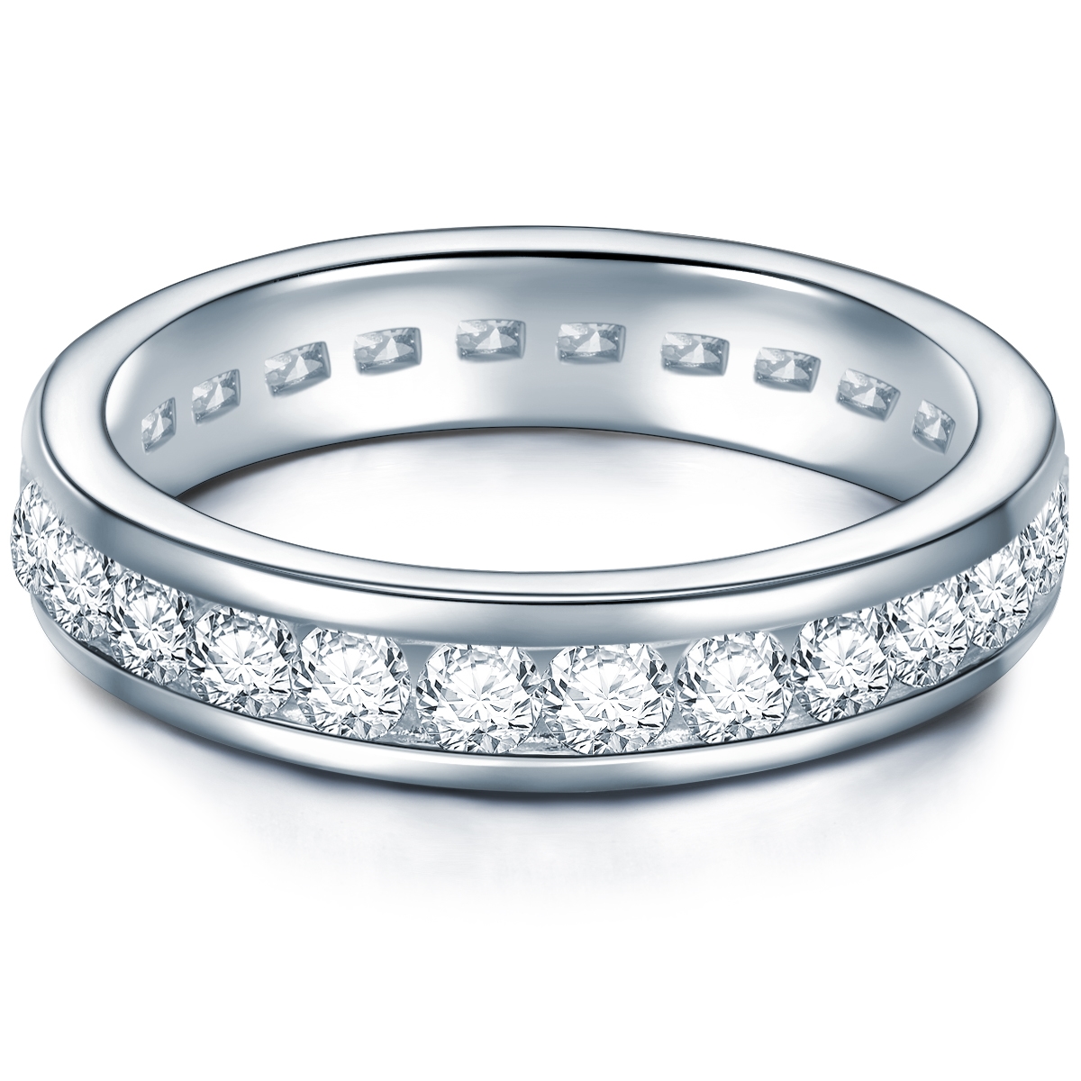 Tresor 1934 Womens Trilani Feminine Sterling Silver Ring - Dimension S