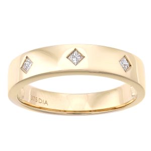 Diamant L’Eternel Womens 9ct Yellow Gold with 0.11ct Diamond Eternity Ring – Size L