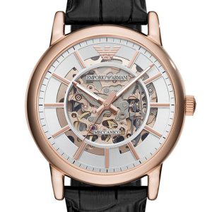 Emporio Armani Luigi Mens Black Watch AR60007 Leather – One Size
