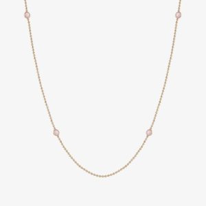 Nomination Bella Rose Gold Plated Pink Crystal Necklace 146643/040