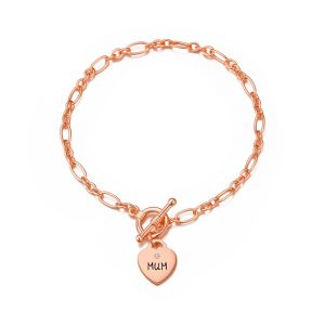 Rose Gold Plated Mum Allure Bracelet Created with Zircondia® Crystals