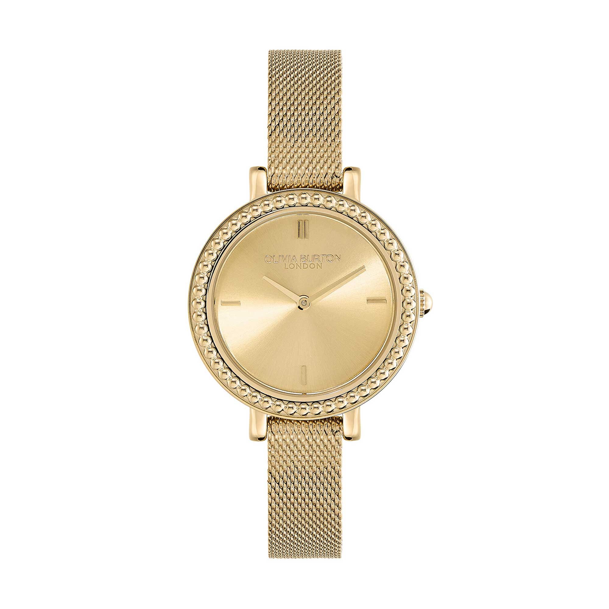 Olivia Burton Gold 30mm Antique Bead Watch 24000161