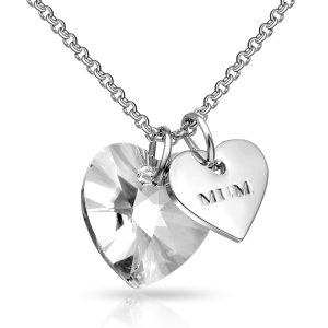 Mum Middle Necklace Created with Zircondia® Crystals