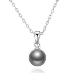 Gray Shell Pearl Necklace