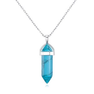 Artificial Turquoise Authentic Gemstone Necklace