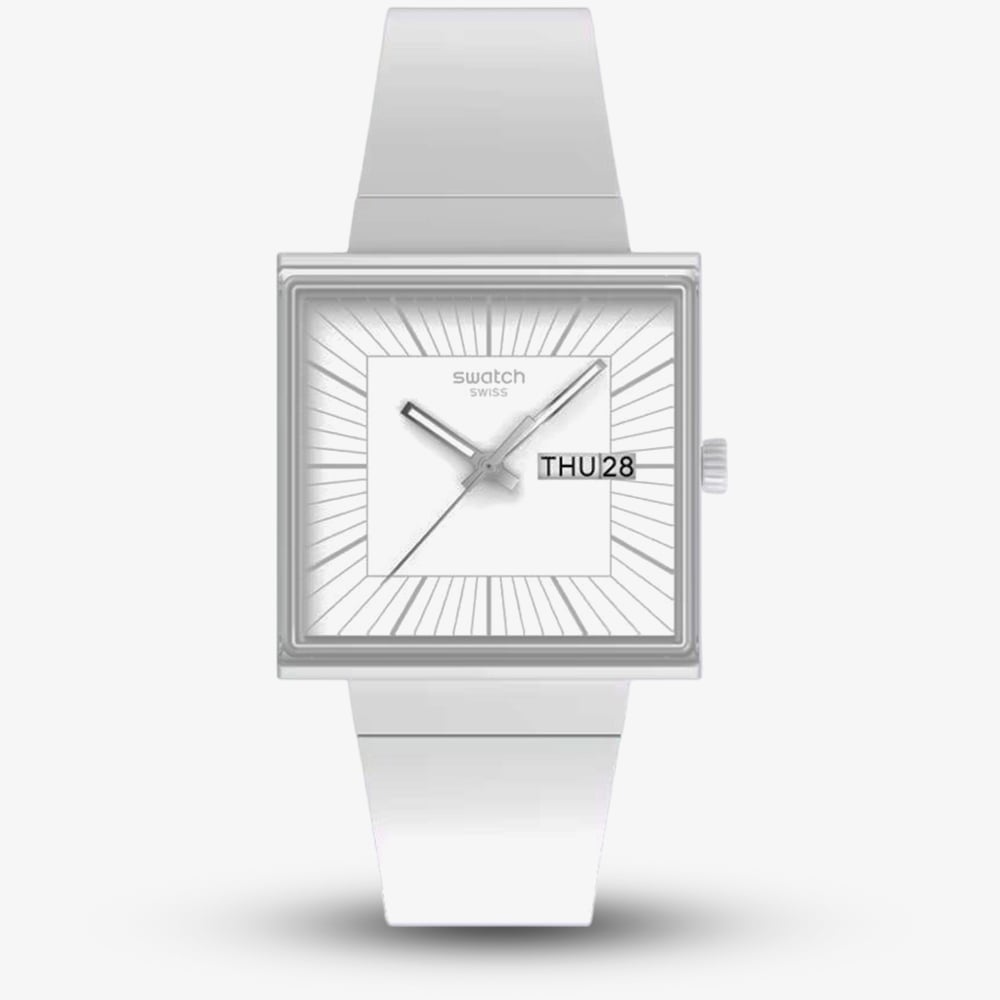 Swatch Essentials What If...All White? White Watch SO34W700
