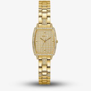 Guess Ladies Brilliant Gold Tone Crystal Watch GW0611L2