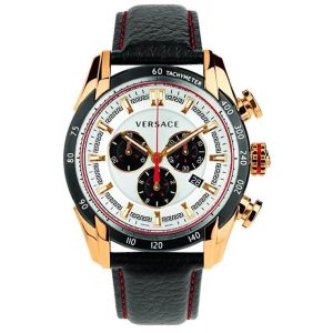 Versace VDB040014 V-Ray Analog Display Quartz Black Men’s Watch