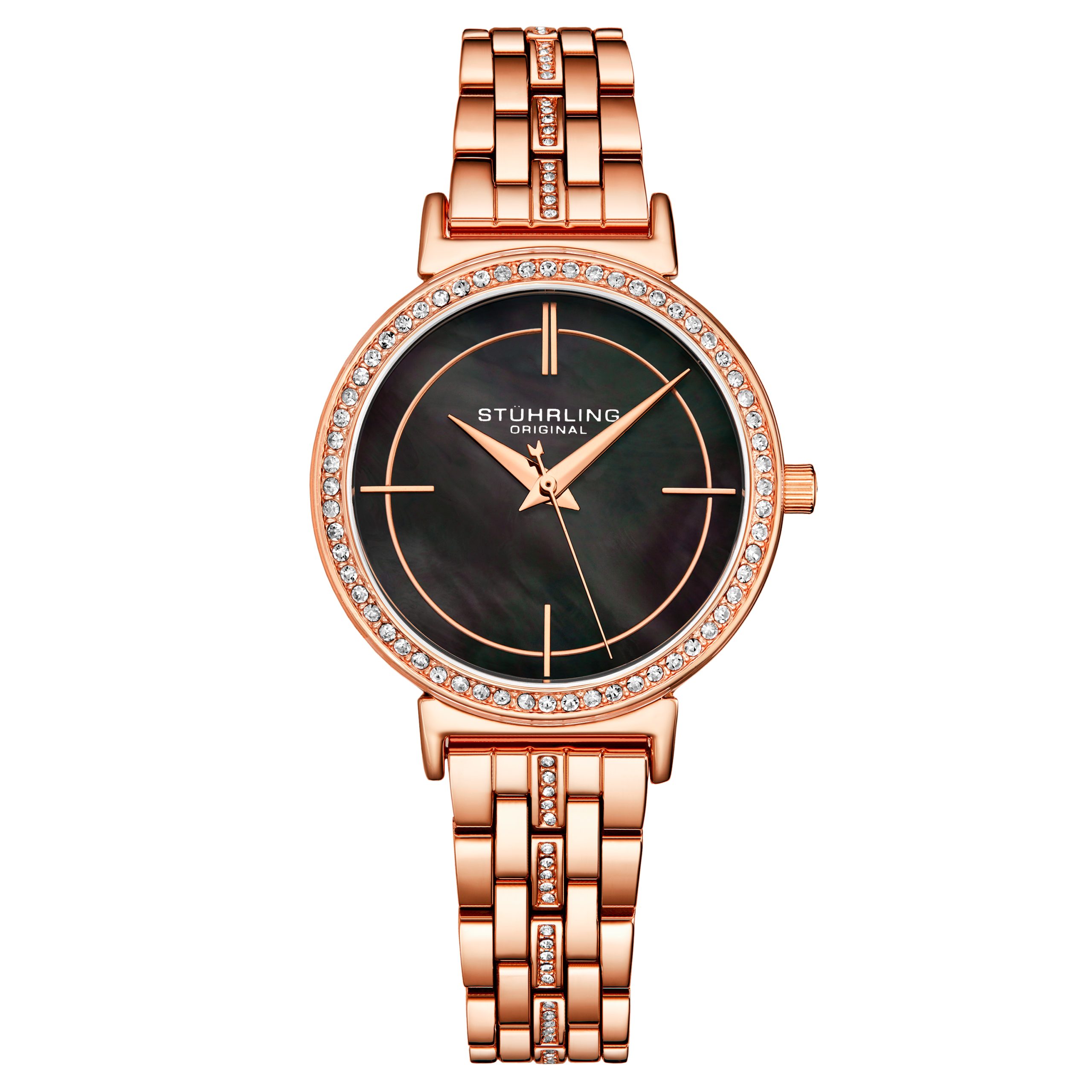 Stührling Womens Mosaic 3987 Quartz 33mm Classic - Rose - One Size