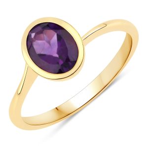 Rafaela Donata Womens Khushi Female Sterling Silver Ring – Gold – Size R