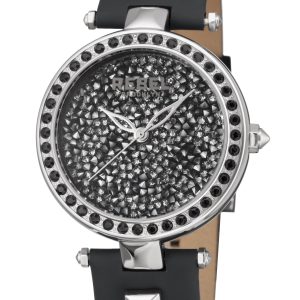 Rebel WoMens Rockaway Parkway Black Dial Leather Watch – One Size