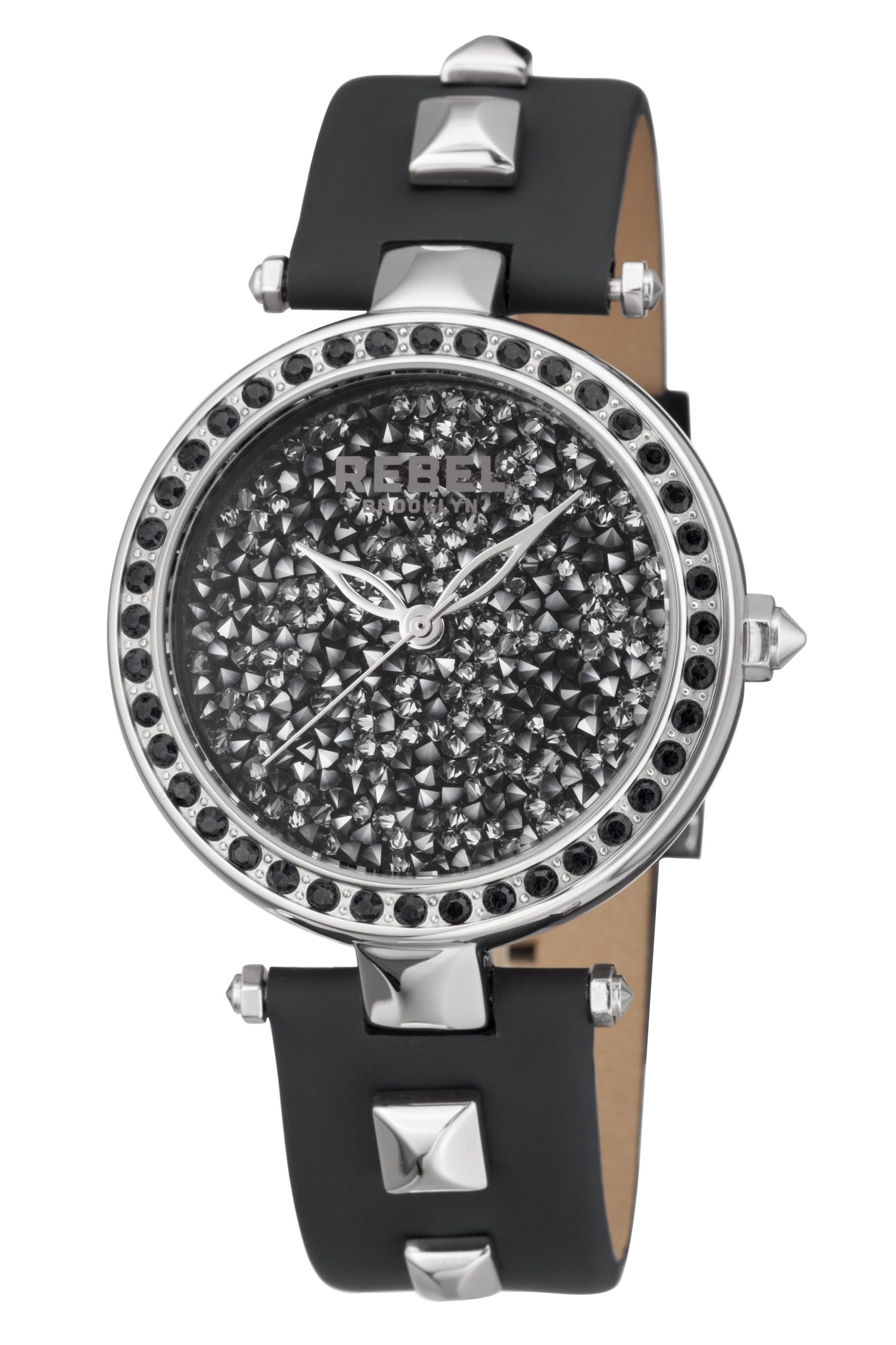 Rebel WoMens Rockaway Parkway Black Dial Leather Watch - One Size