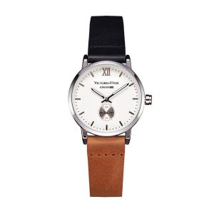 Victoria Hyde London Womens Watch Eyes – Black/Brown Stainless Steel – One Size