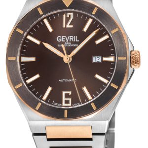 Gevril Mens High Line 48403B Swiss Automatic Sellita SW200 Watch – Rose Gold – One Size