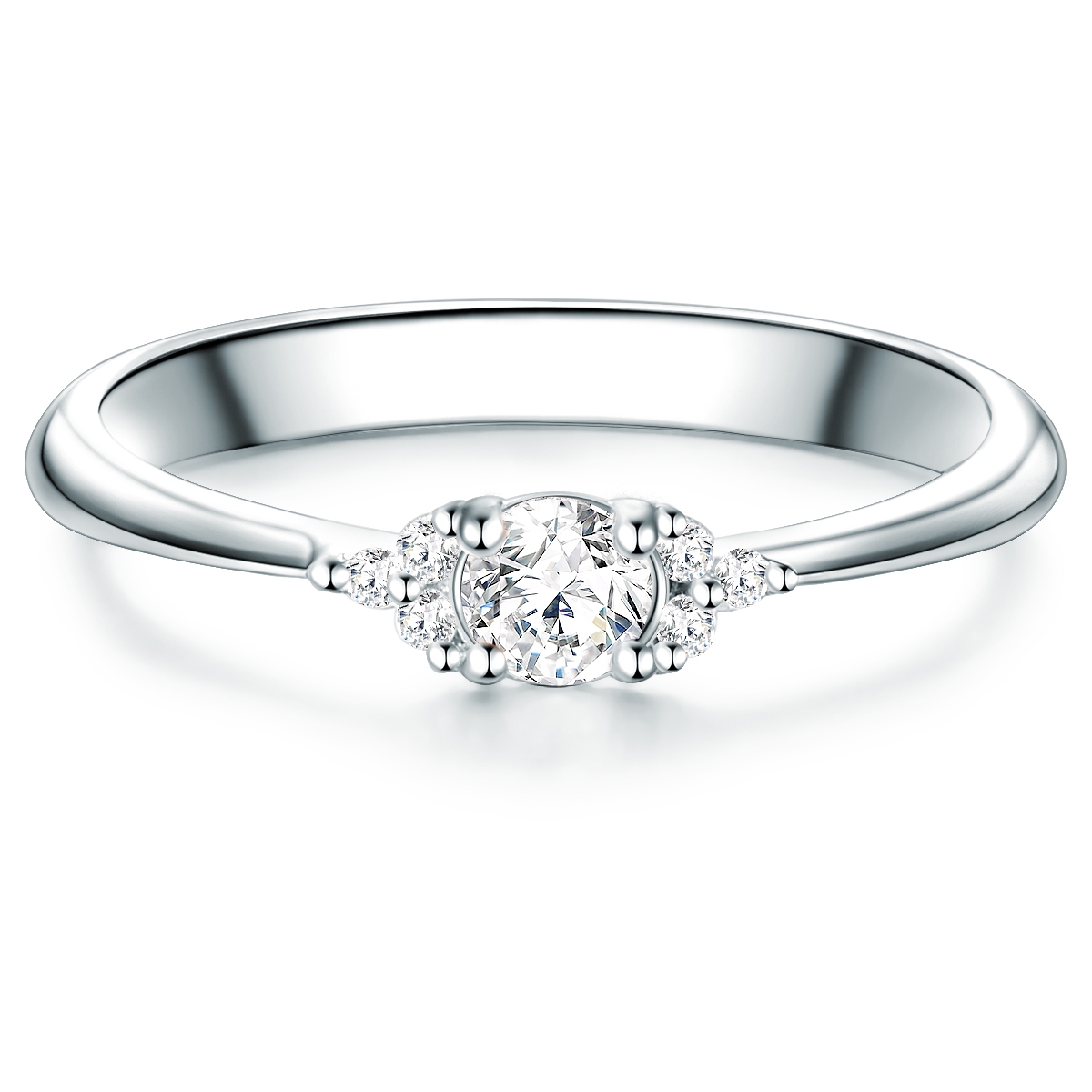 Tresor 1934 Womens Trilani Female Sterling Silver Ring - Size N
