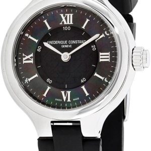 Frederique Constant Frédérique Horological Smartwatch WoMens Black Watch FC-281GH3ER6 Rubber – One Size