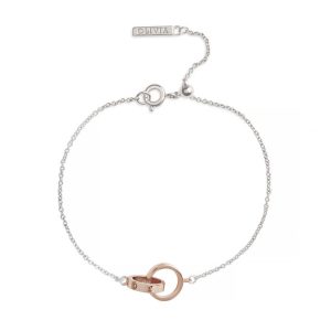 Olivia Burton Classics Womens Bracelet OBJENB15B Rose Gold Bi Steel