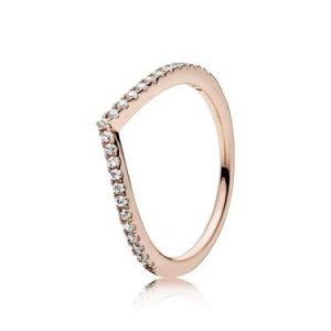 Pandora Rose Gold Shimmering Want Ring – Ring Dimension 58