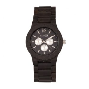 Earth Wood Unisex Bonsai Bracelet Watch w/Day/Date – Brown – One Size