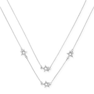 ChloBo Silver Soul Glow Big name Necklace – Silver