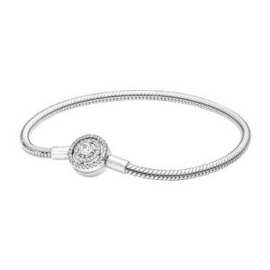 Pandora Moments Halo Snake Chain Bracelet – 18cm