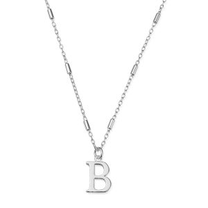 ChloBo Silver Iconic Preliminary Necklace – Letter B