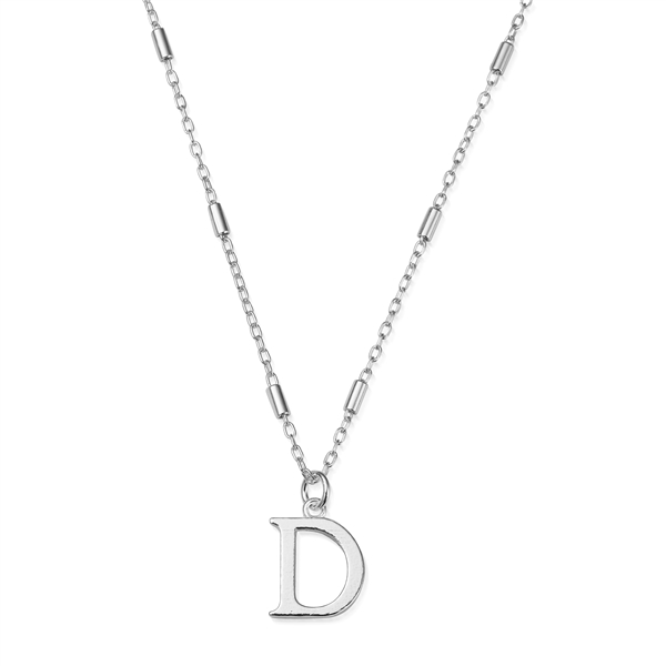 ChloBo Silver Iconic Preliminary Necklace - Letter D