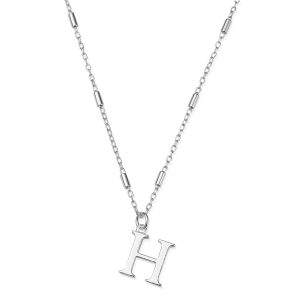 ChloBo Silver Iconic Preliminary Necklace – Letter H
