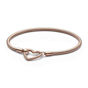 Pandora Rose Gold Center Closure Bracelet – 18cm