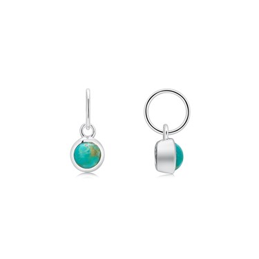 Argento December Birthstone Crystal Pendant Attraction - Silver