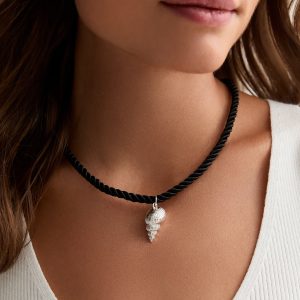 Silver Shell Rope Necklace New Glance