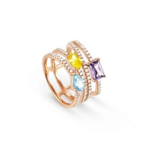 Nomination Color Wave Crystal Ring Dimension 54