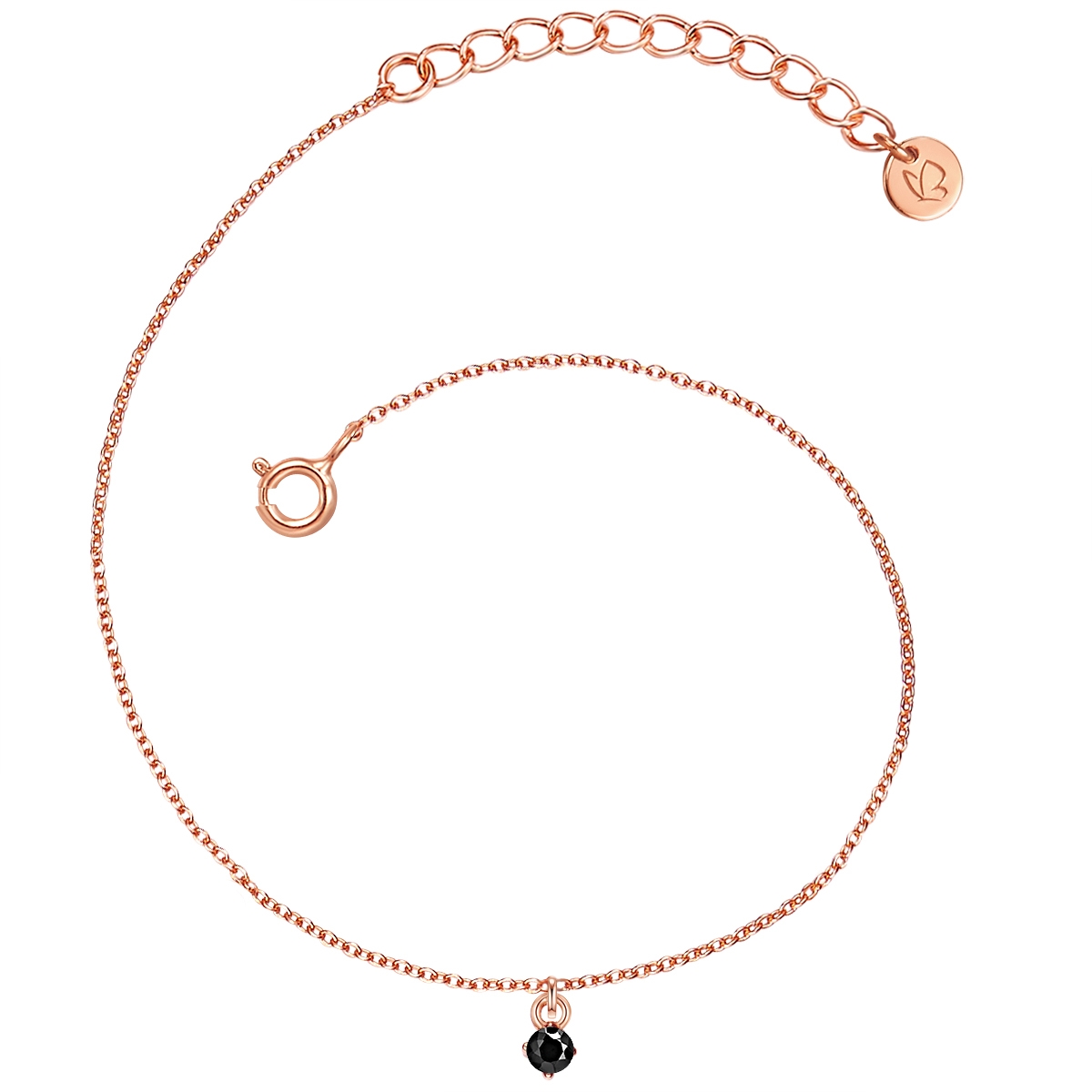 Glanzstücke München Womens Female Sterling Silver Bracelet - Rose Gold - One Size