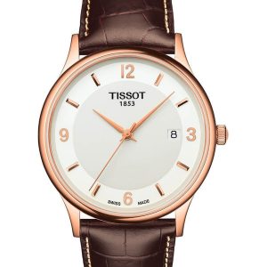 Tissot Rose Dream 18k Mens Brown Watch T9144107601700 Leather (archived) – One Size