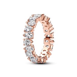 Pandora Rose-Gold Alternating Glowing Band Ring – 56 Pandora Ring