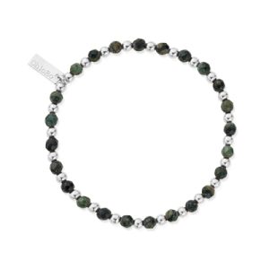 ChloBo Mens Silver Kambaba Jasper Ball Bracelet – Silver